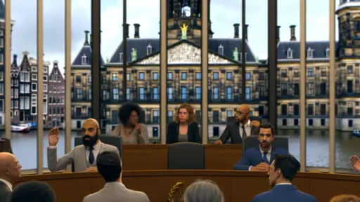 Een intens debat in de Tweede Kamer over geweldsincidenten na een voetbalwedstrijd in Amsterdam, gericht op antisemitisch geweld en politieke reacties.