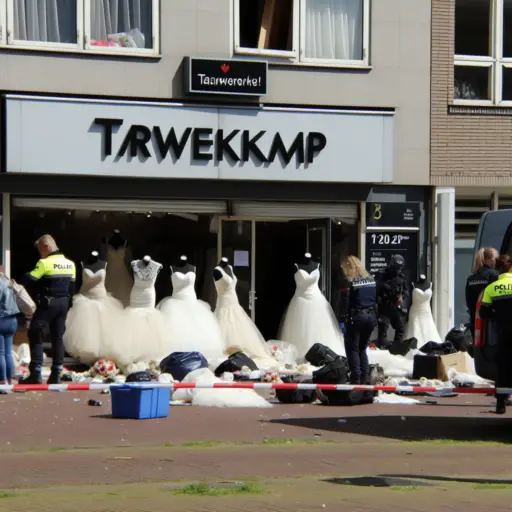 Een bruidsmodezaak in Den Haag is doelbewust opgeblazen. De politie zoekt naar verdachte auto's. Wat speelt zich af achter de explosie op Tarwekamp?